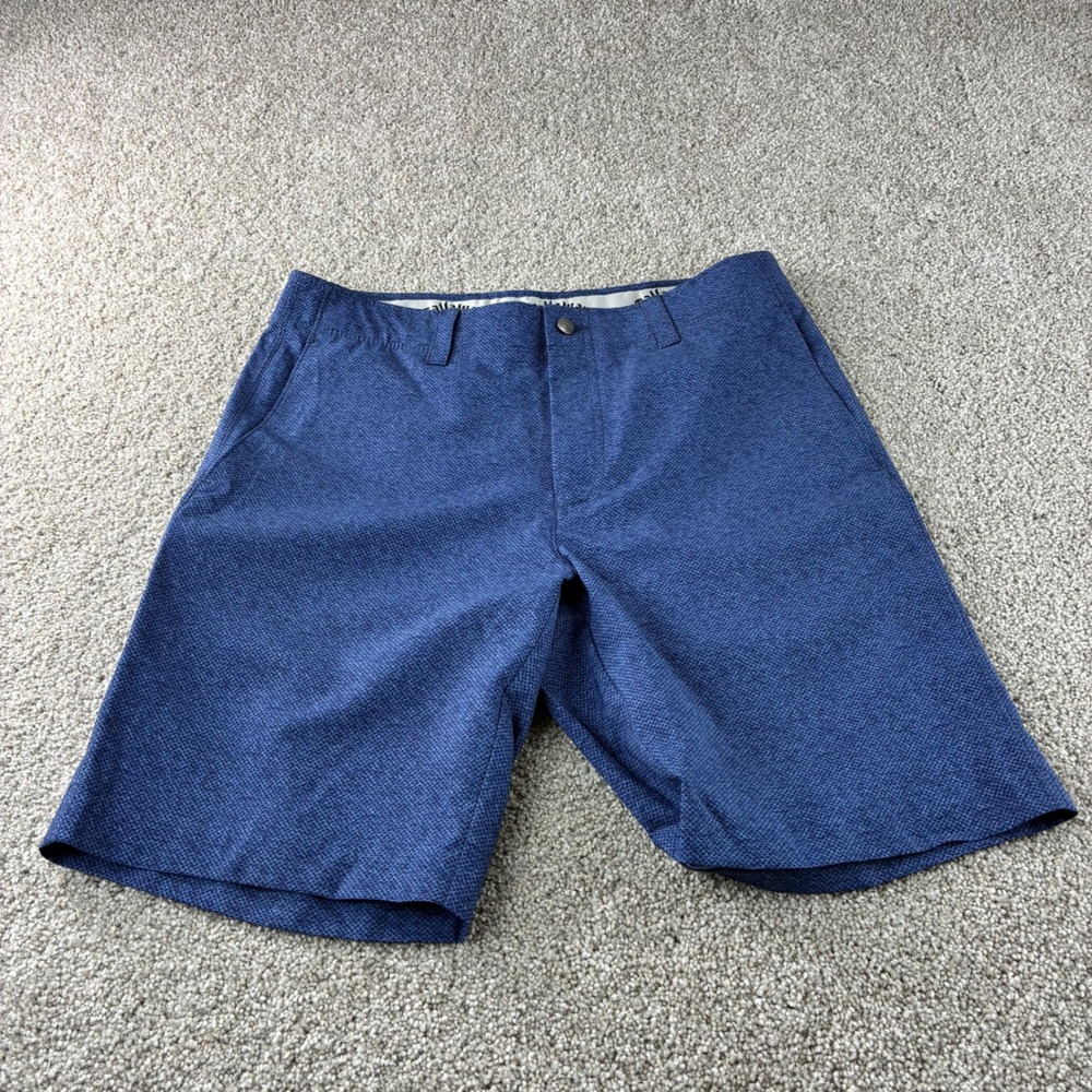 Callaway Mens Golf Shorts Size 32 Blue Heather Performance Athletic Casual
